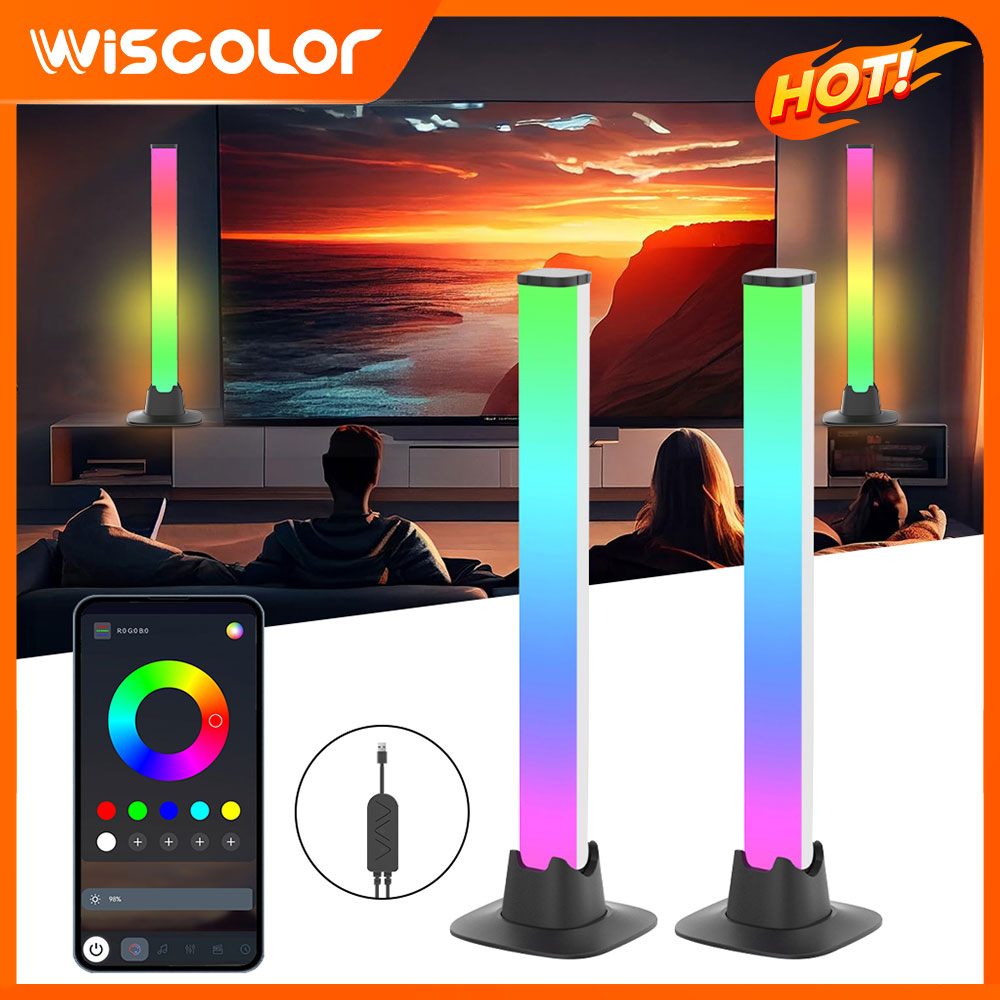 Desk Setup With Tv - ไฟแบ็คไลท์ทีวี ไฟ LED RGB แบบแถบ ติดตั้งง่าย