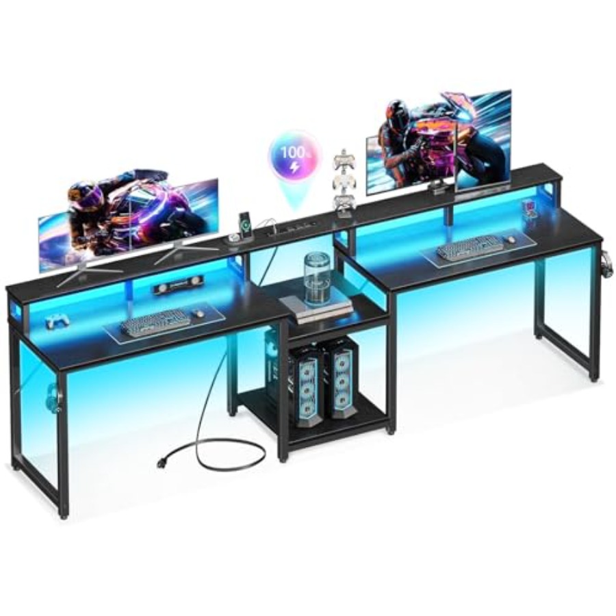 โต๊ะสำหรับเล่นเกมสำหรับ 2 คน ค - Desk Setup L Shaped บทวิจารณ์และราคา