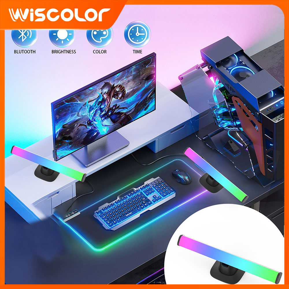 แถบไฟ LED RGB พร้อมระบบบลูทูธ  - Desk Setup With Tv บทวิจารณ์และราคา