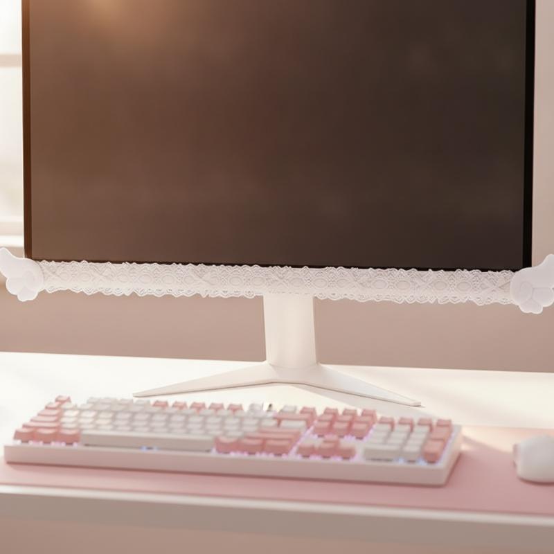 ขอบจอคอมพิวเตอร์ลายลูกไม้สีสัน - Setup Desk Monitor บทวิจารณ์และราคา