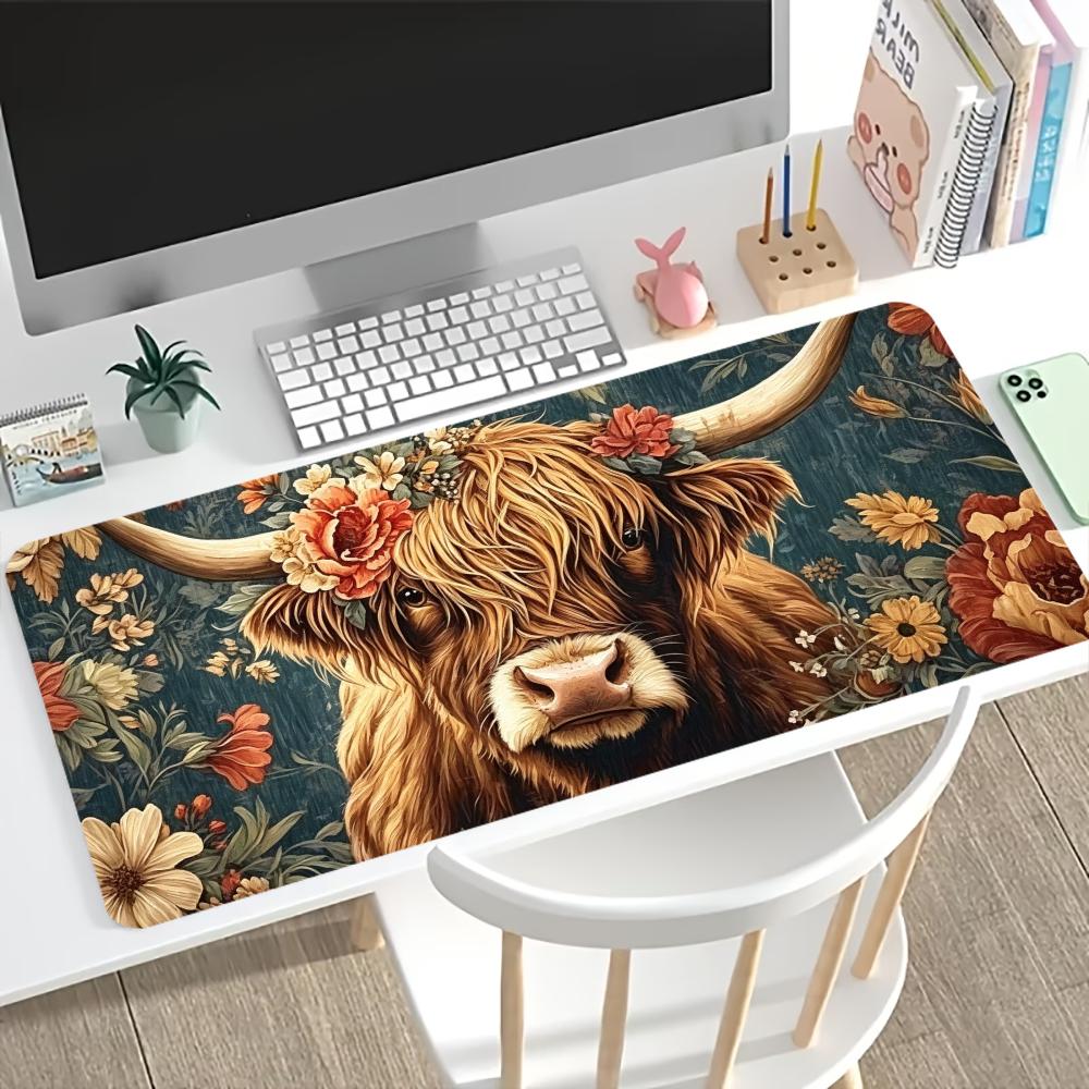 แผ่นรองเมาส์ลายวัวไฮแลนด์วินเท - Desk Setup Pc And Laptop บทวิจารณ์และราคา