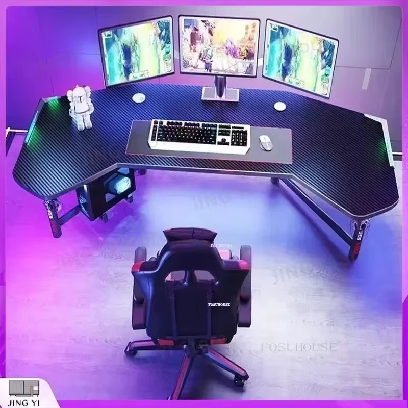โต๊ะเกมมิ่งมืออาชีพ โต๊ะคอมพิว - Desk Setup L Shaped บทวิจารณ์และราคา